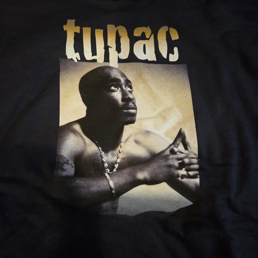 Tupac Mens Hoodie Sweatshirt Size Large